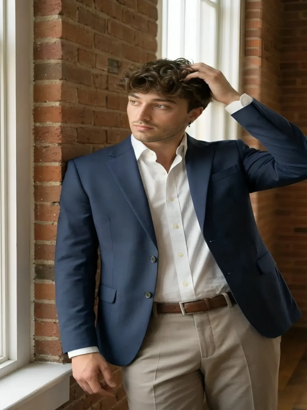 Classic Navy Blue Blazer