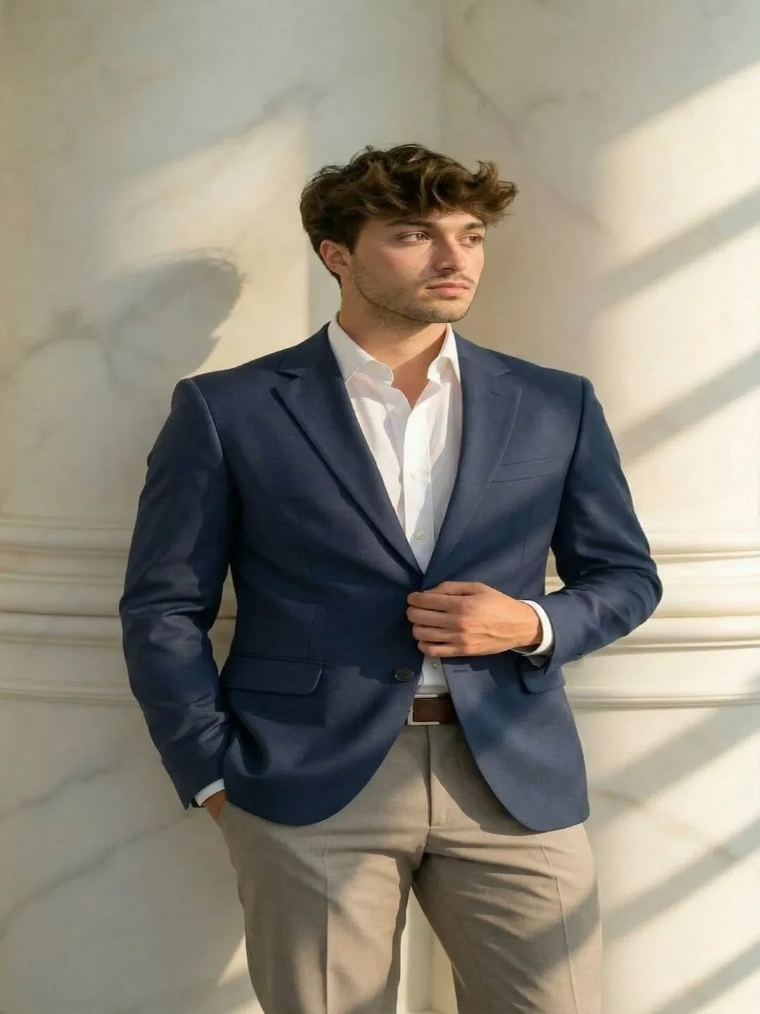 Classic Navy Blue Blazer