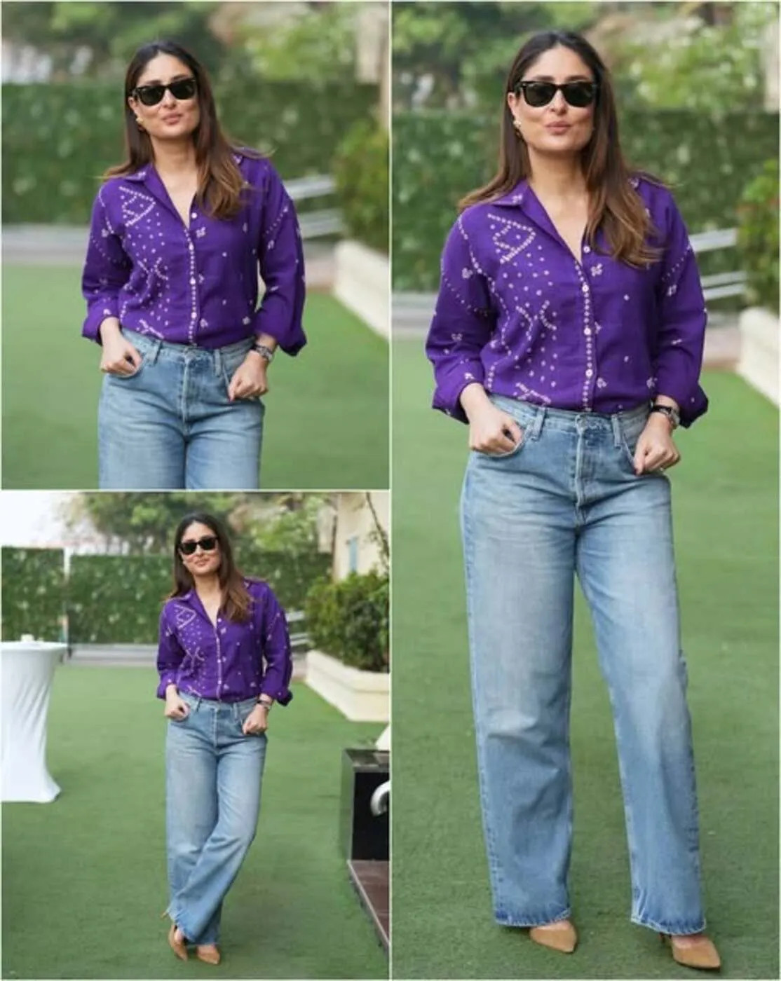 purple Loom printed shirt