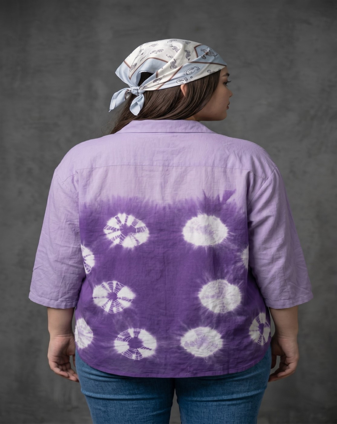 Women Tie Dye Shirt (purple)