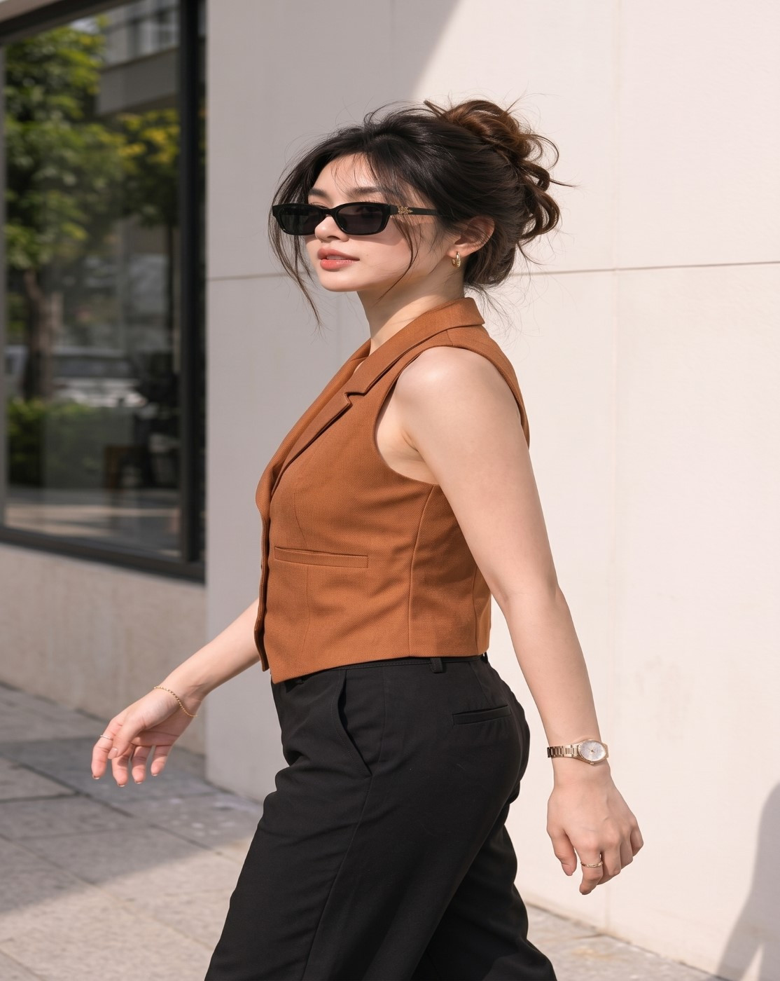 rust waistcoat(3507)