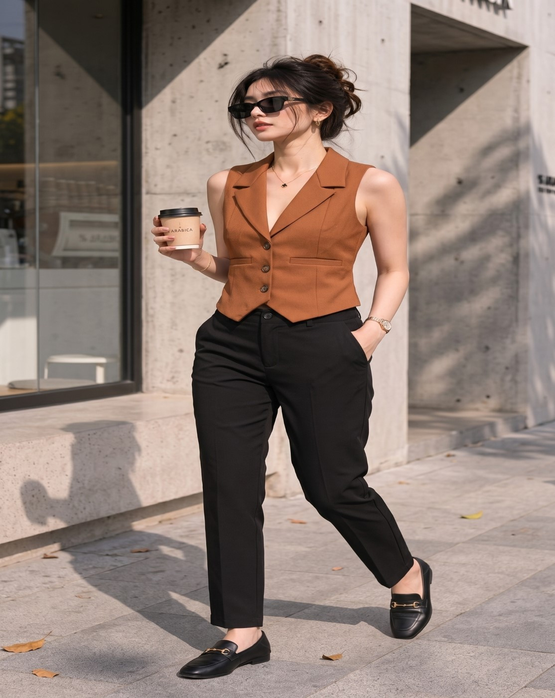 rust waistcoat(3507)