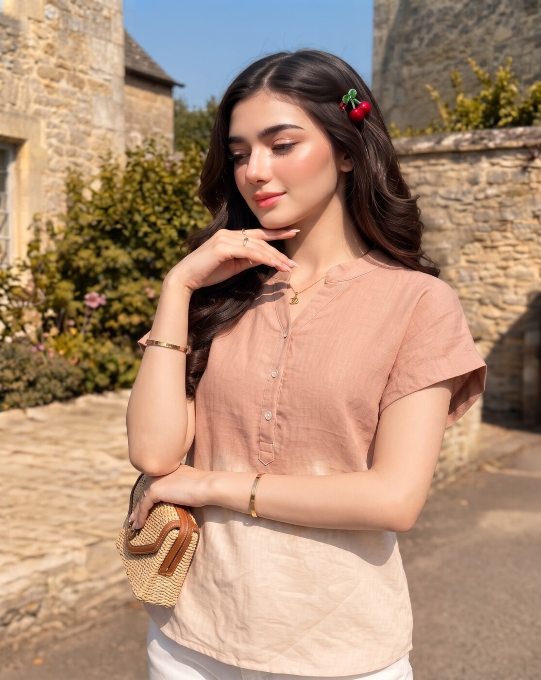 women ombre top(8001)
