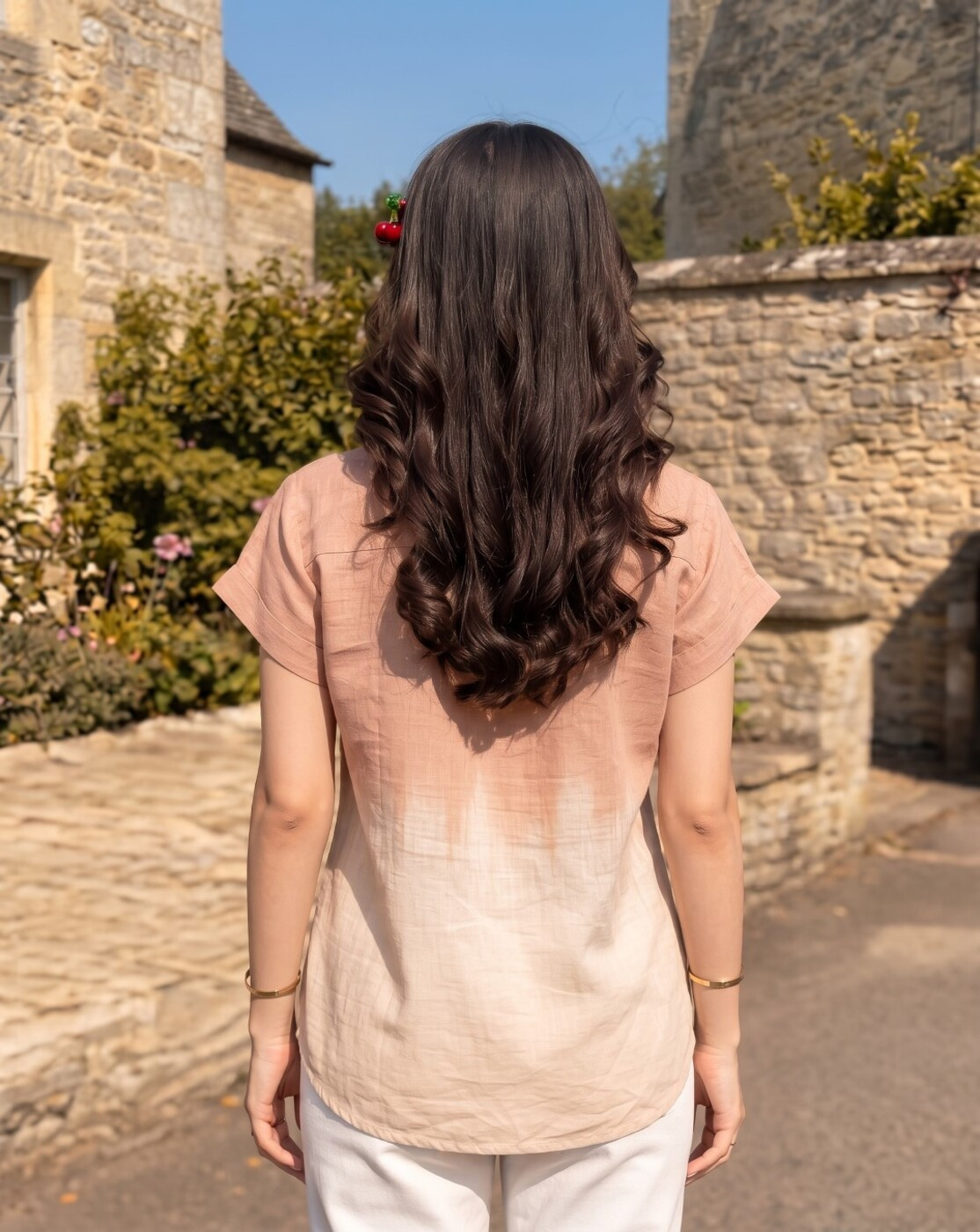 women ombre top(8001)