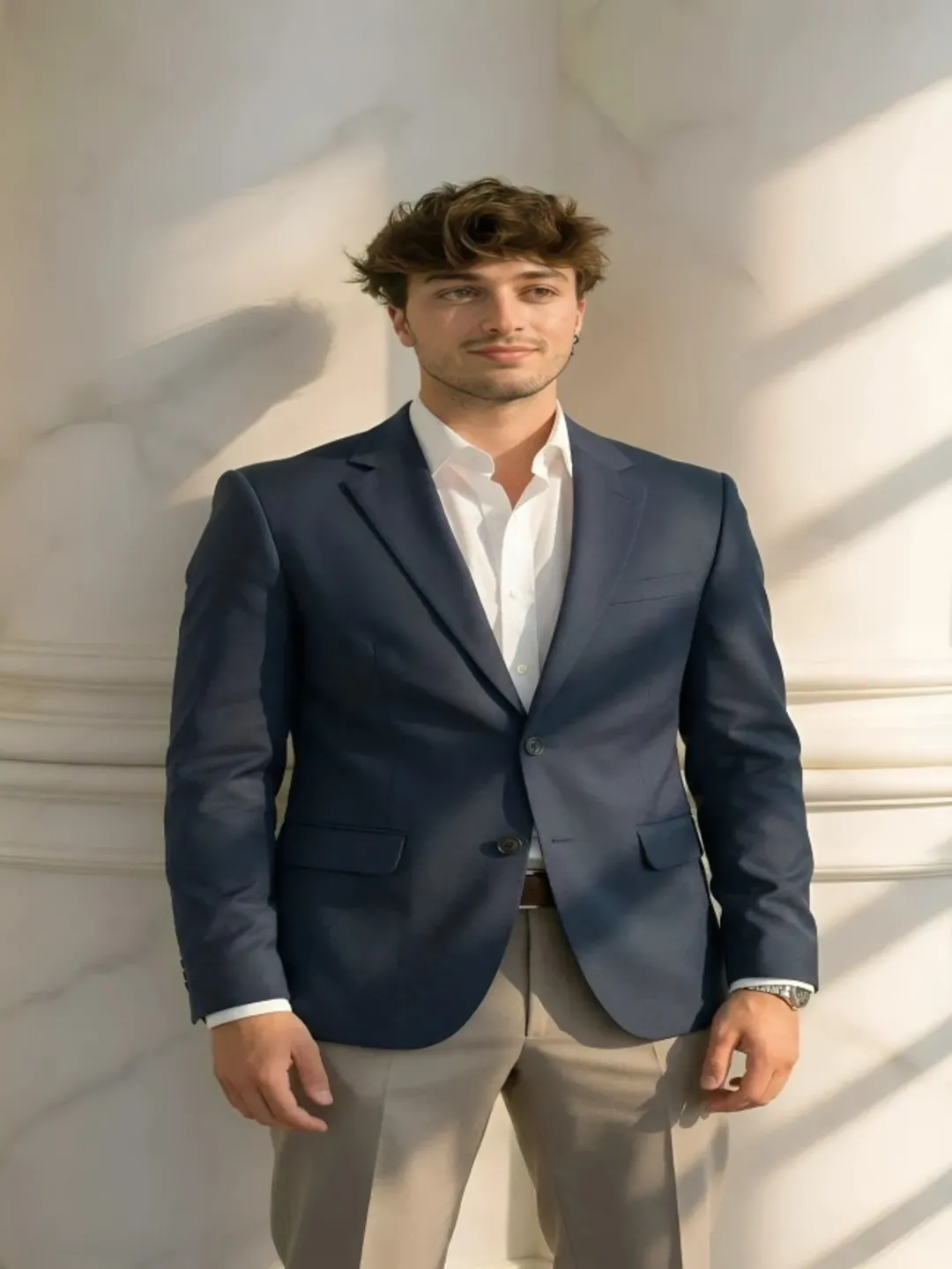 Classic Navy Blue Blazer