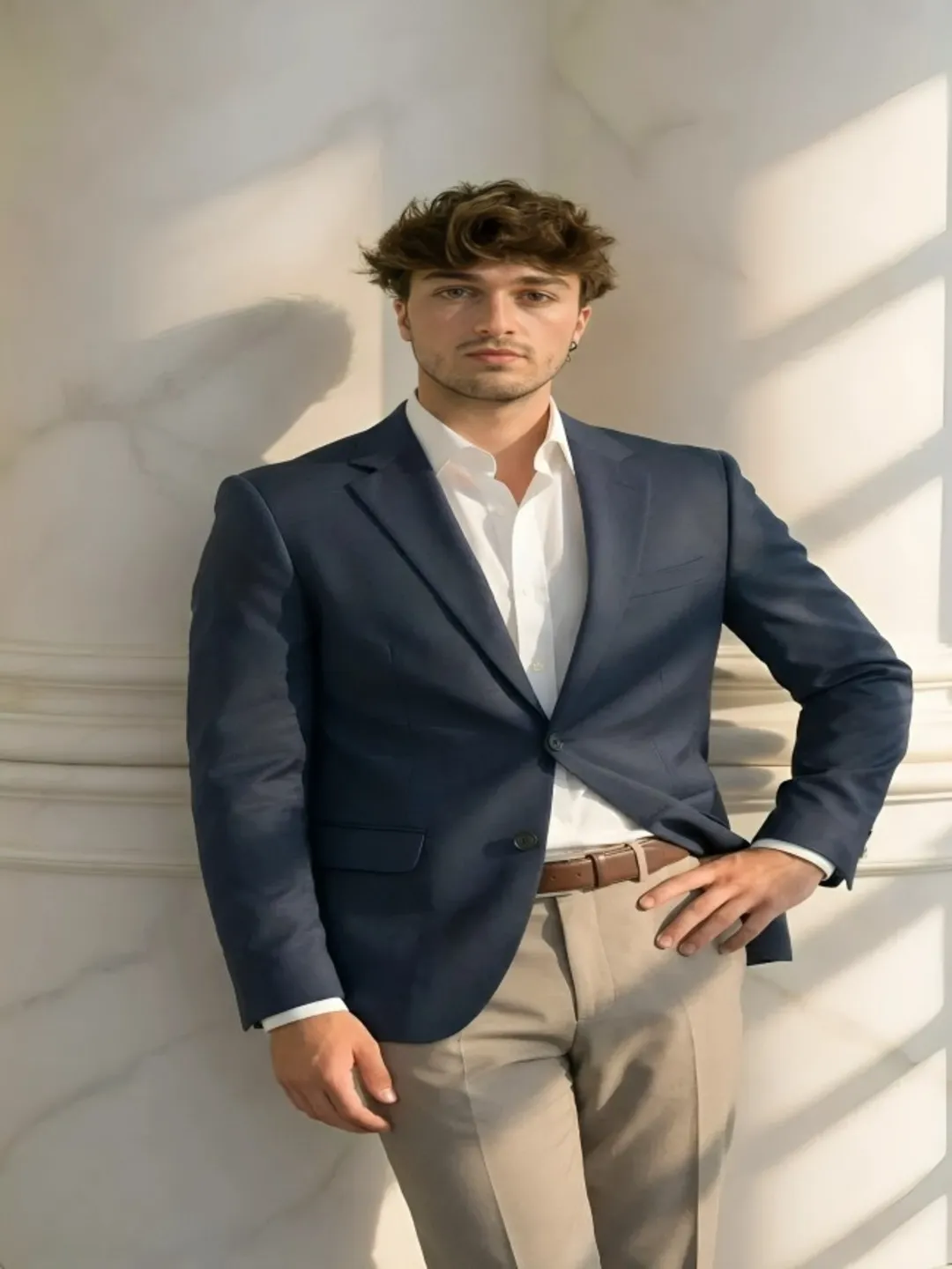 Classic Navy Blue Blazer