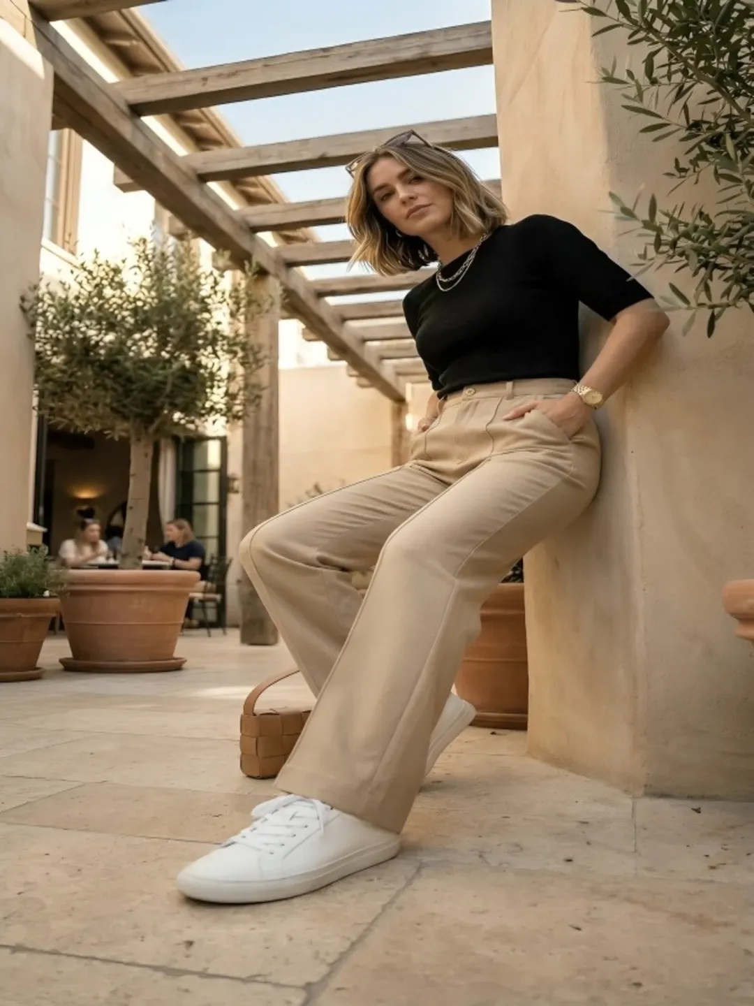 new korean pant (beige)
