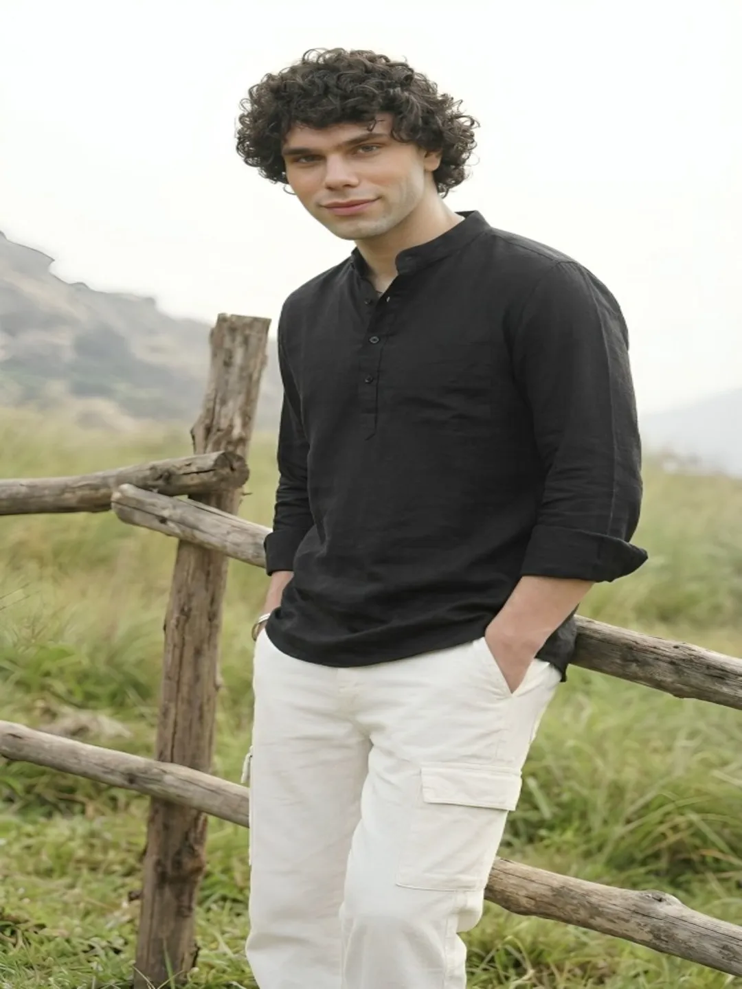 Mens  Short Kurta Casual Ethnic Wear