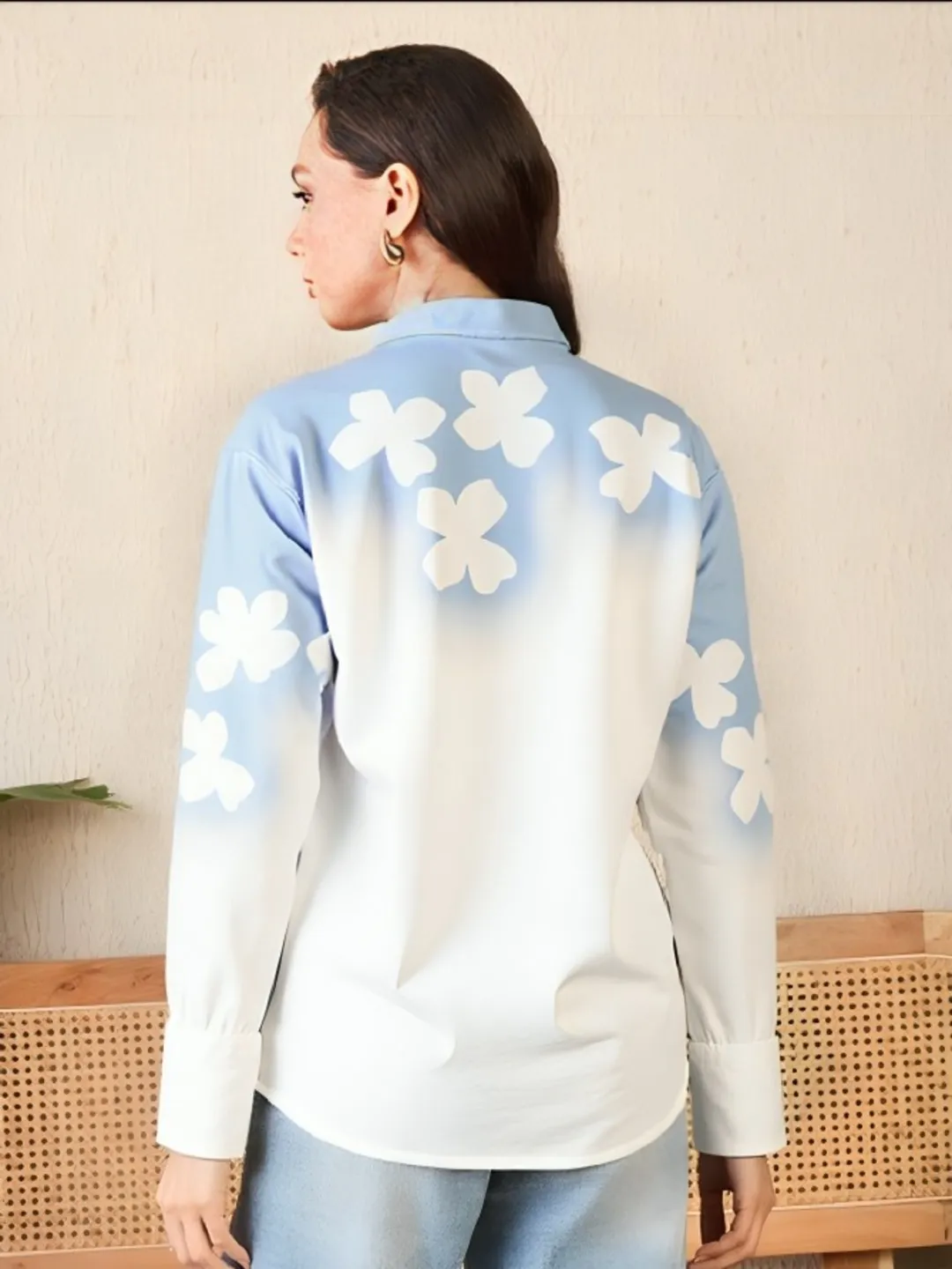 womens elegent print shirt