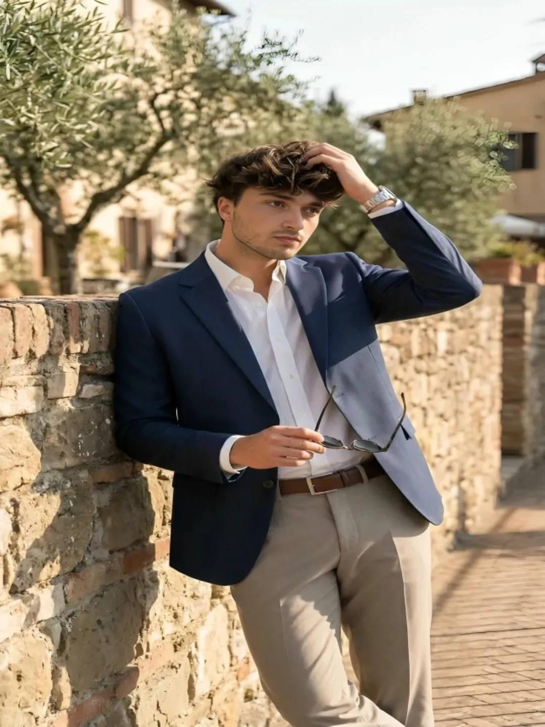 Classic Navy Blue Blazer